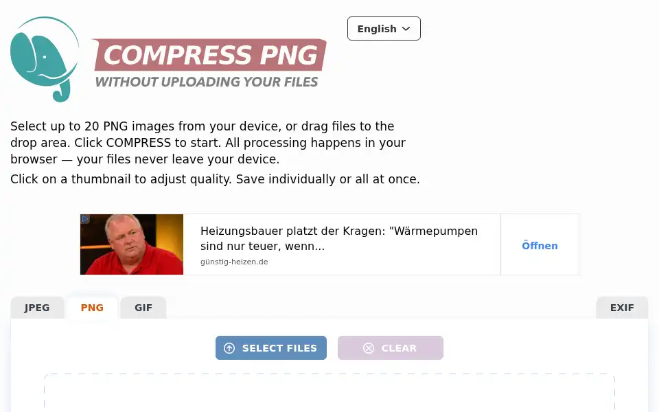 Screenshot of compresspng.com