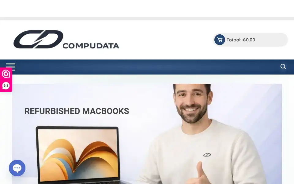 Screenshot of compudata.nl