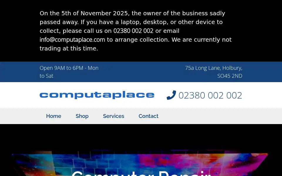 Screenshot of computaplace.com