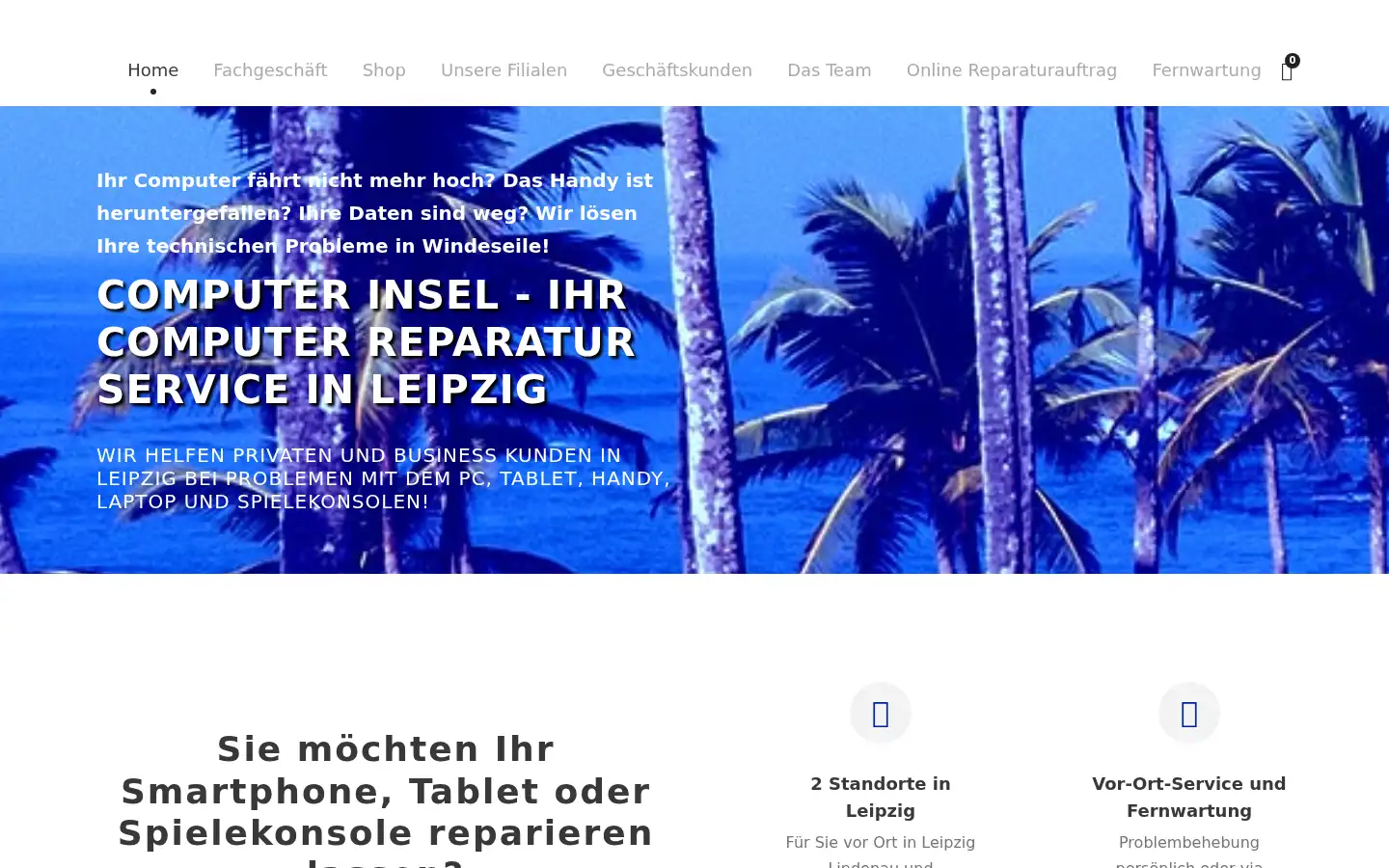 Screenshot of computer-insel.de