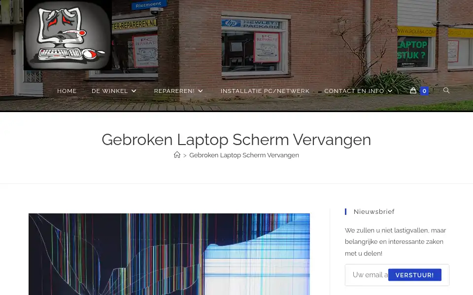 Screenshot of computer-repareren.nl