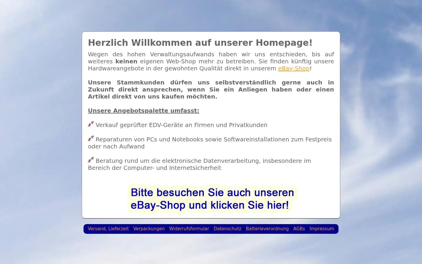 Screenshot of computer-restposten.de