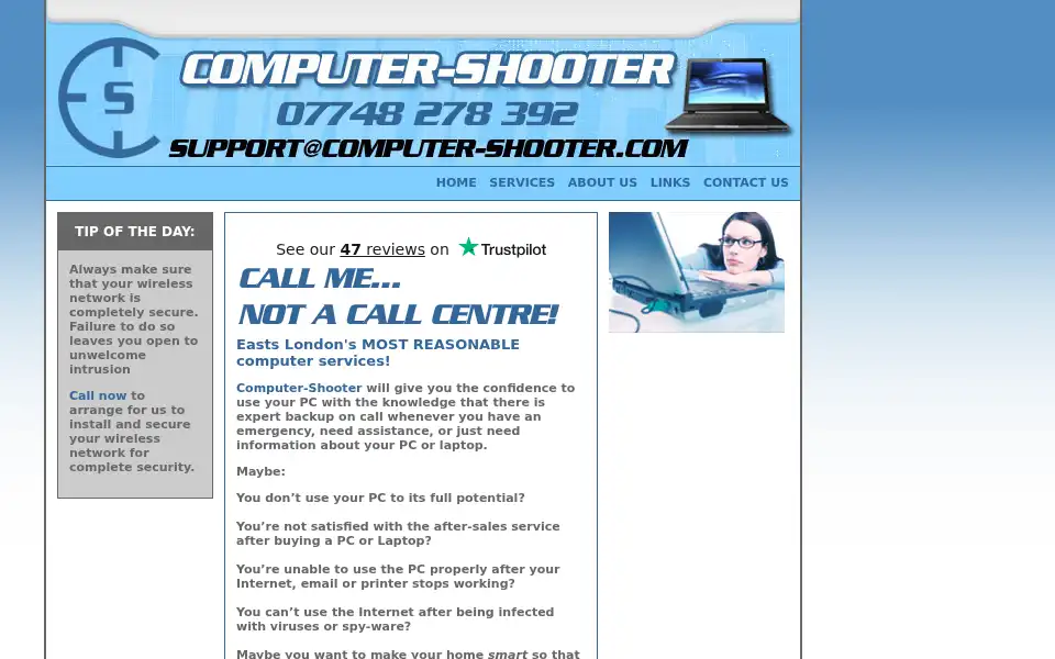 Screenshot of computer-shooter.com