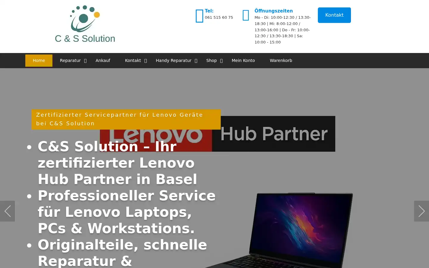 Screenshot of computer-solutions.ch