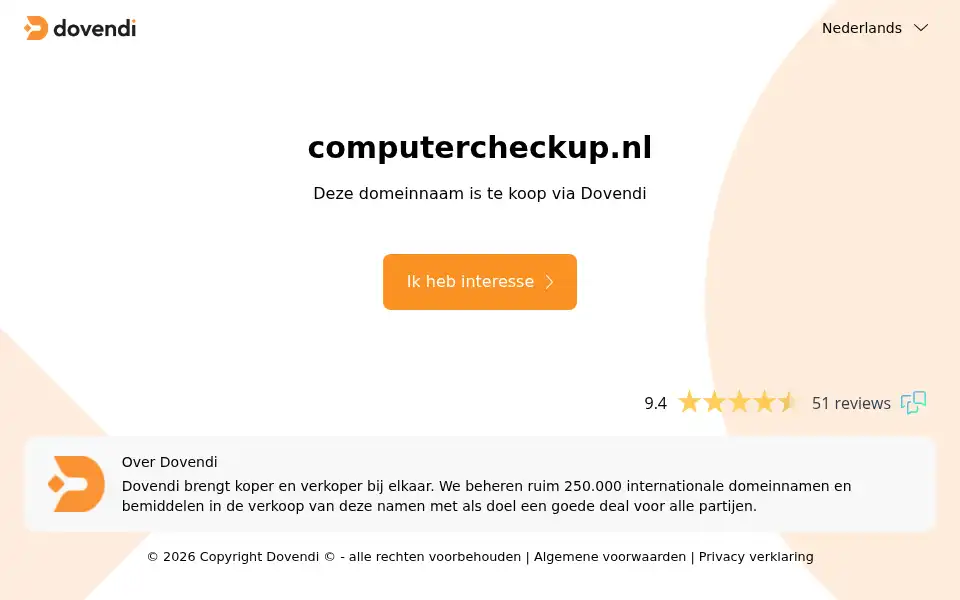 Screenshot of computercheckup.nl
