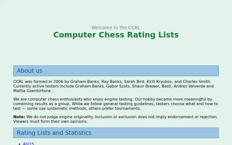 Screenshot of computerchess.org.uk