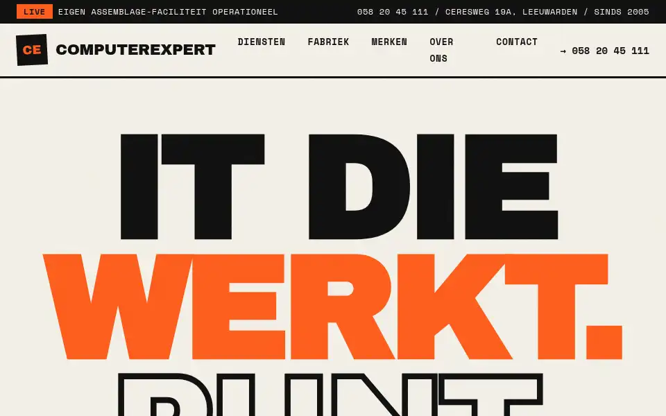 Screenshot of computerexpert.nl