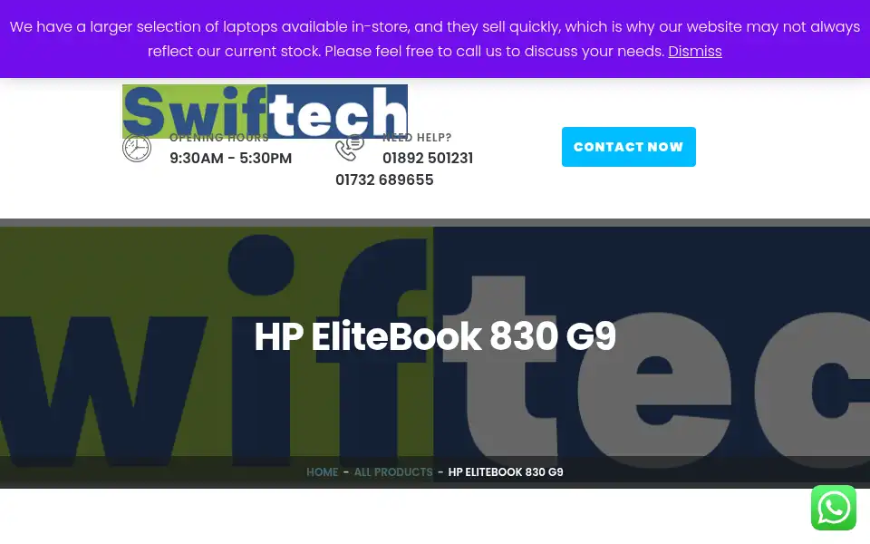 Screenshot of computershoptwells.co.uk