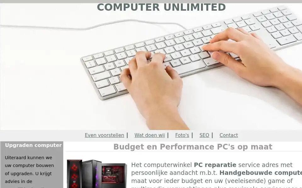 Screenshot of computerunlimited.nl