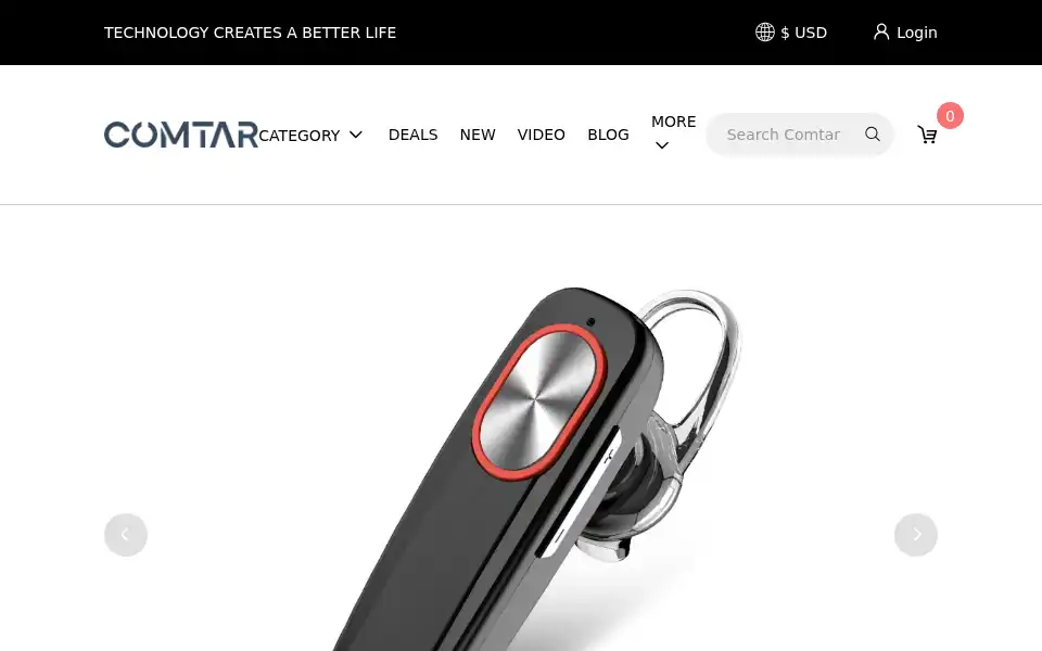 Screenshot of comtar.com