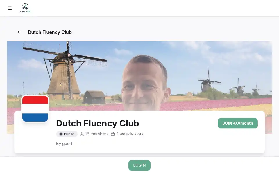 Screenshot of comunup.com