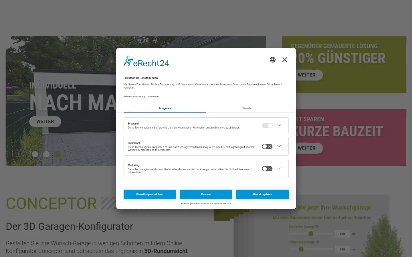 Screenshot of concept-beton.de
