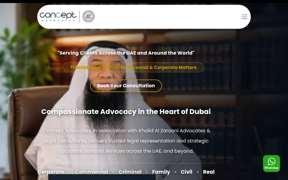 Screenshot of conceptadvocates.com
