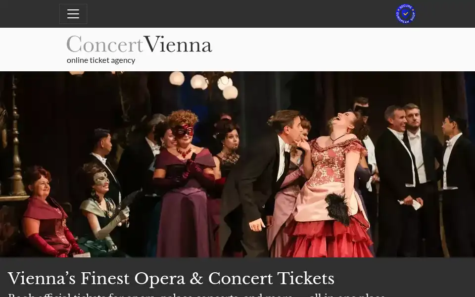 Screenshot of concertvienna.com