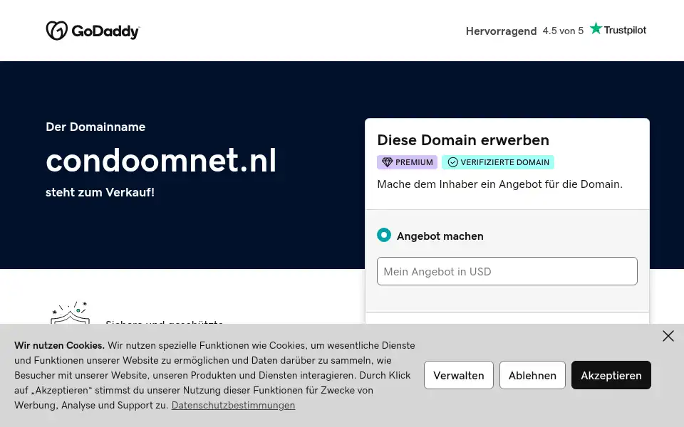 Screenshot of condoomnet.nl