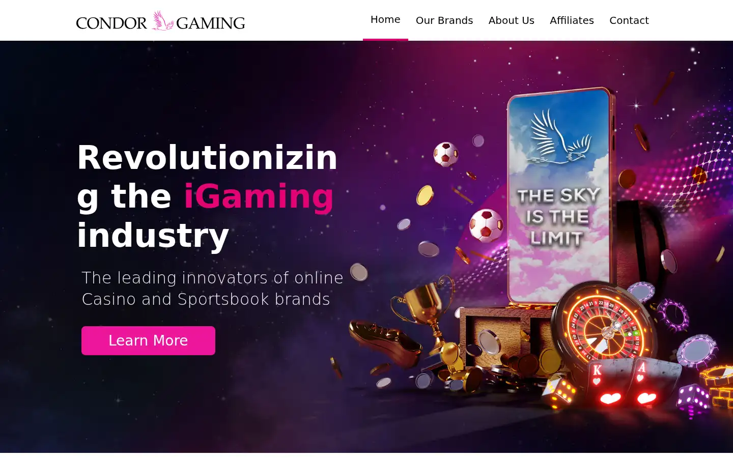 Screenshot of condor-gaming.com