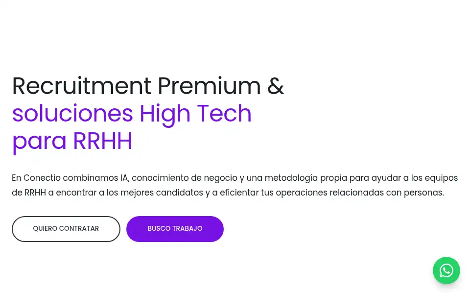 Screenshot of conectio.io