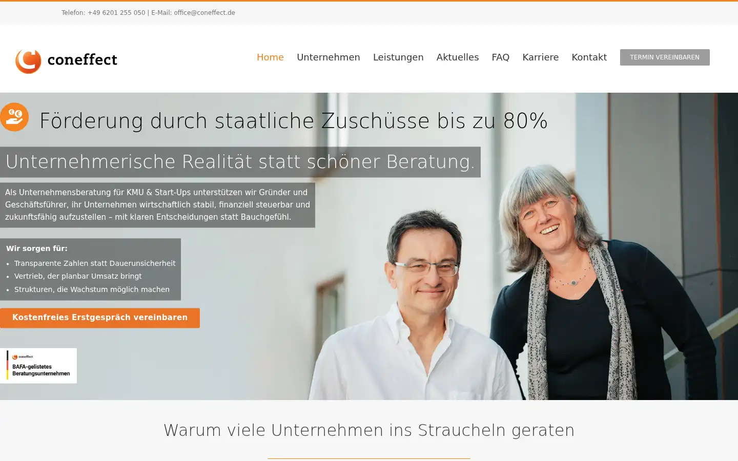Screenshot of coneffect.de