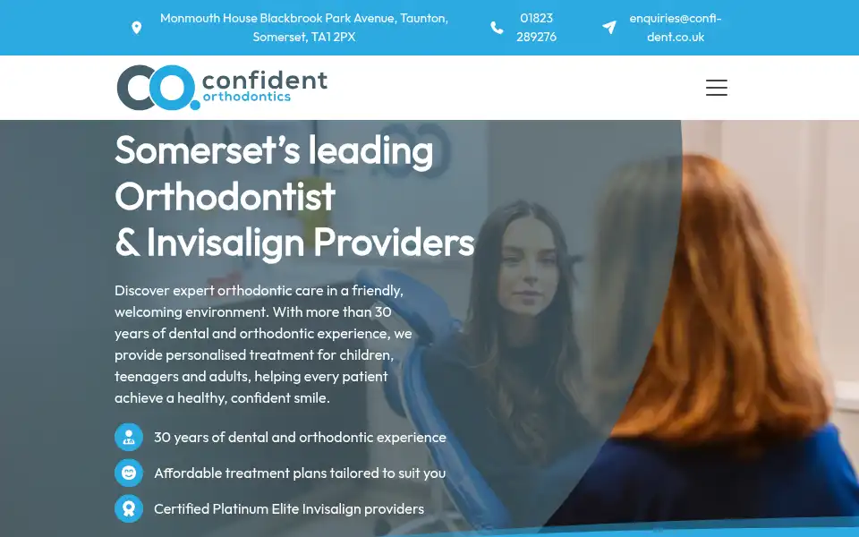 Screenshot of confi-dent.co.uk