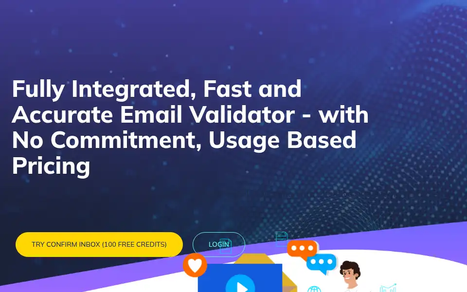 Screenshot of confirminbox.com