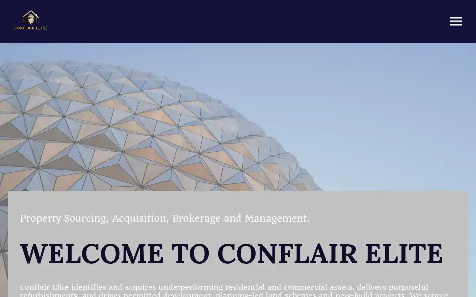 Screenshot of conflairelite.com