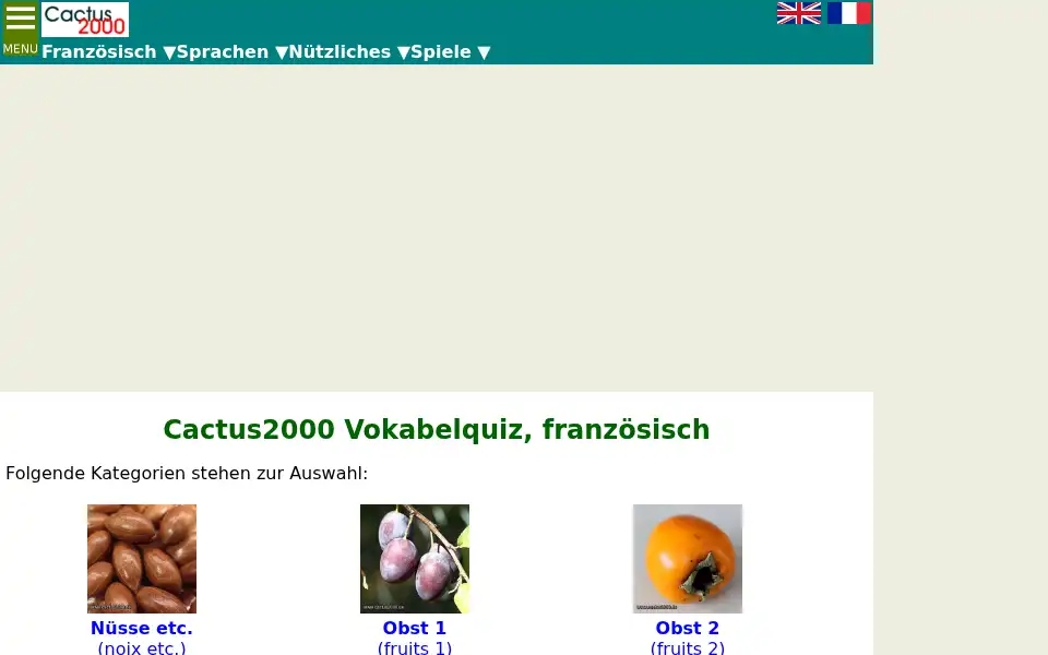 Screenshot of conjf.cactus2000.de