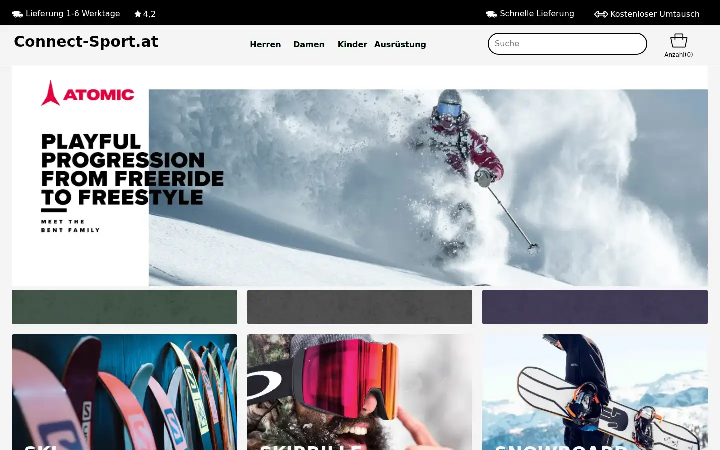 Screenshot of connect-sport.at