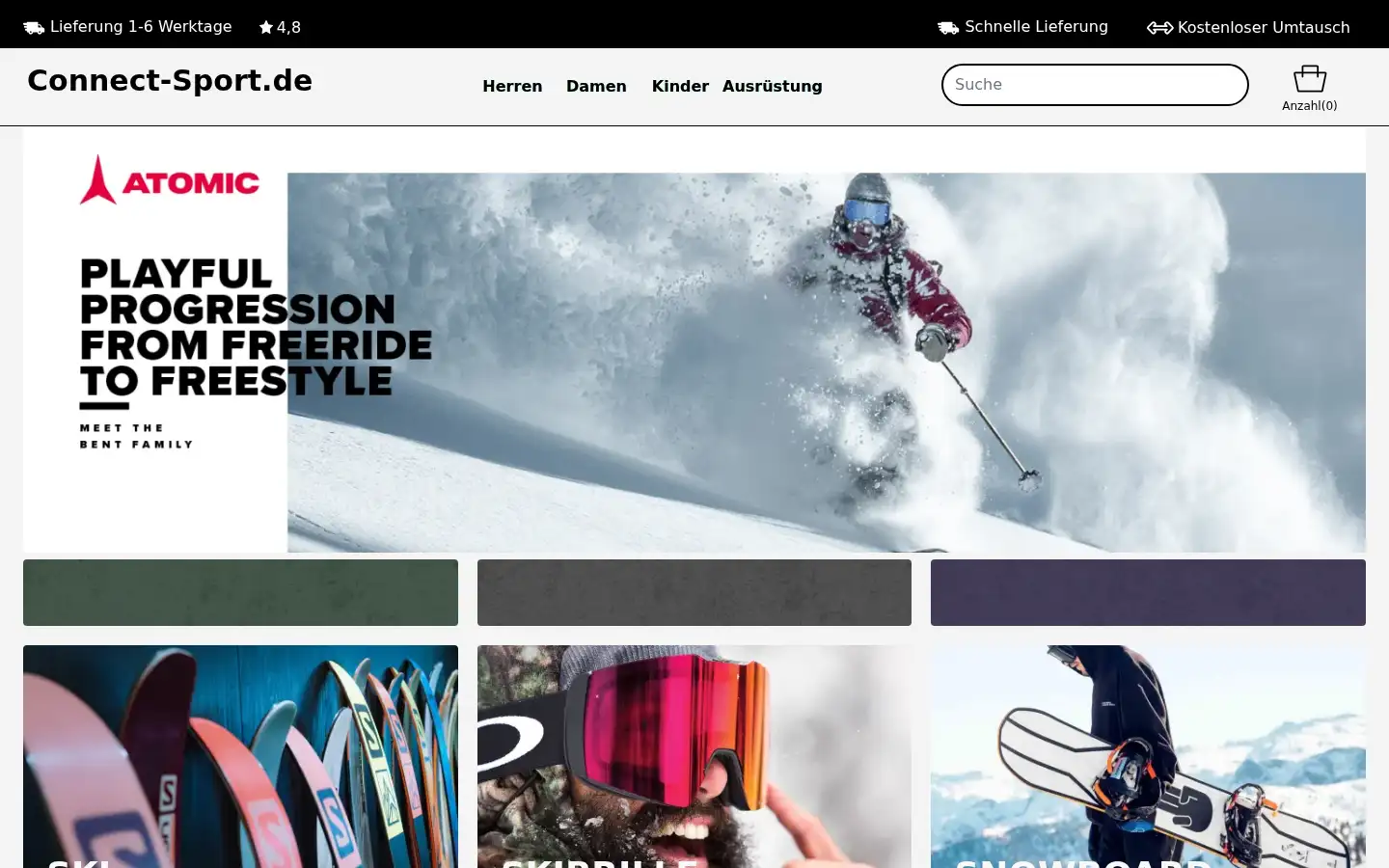 Screenshot of connect-sport.de