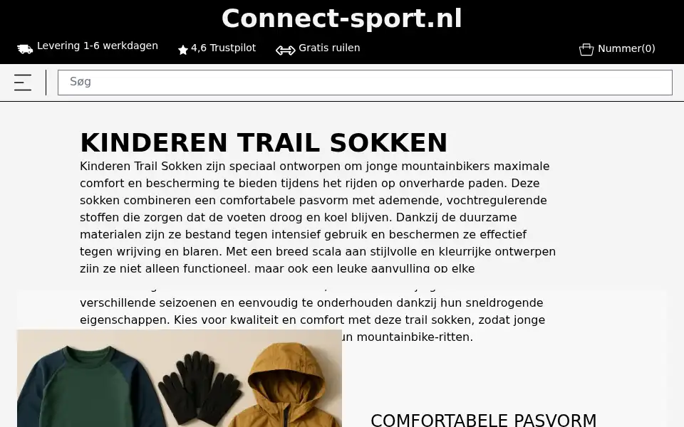 Screenshot of connect-sport.nl