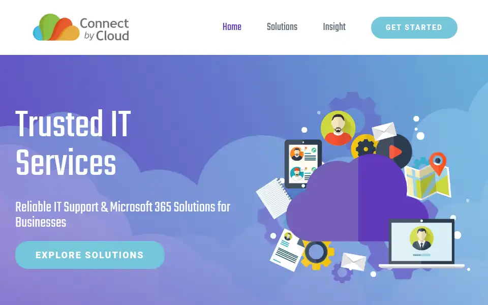 Screenshot of connectbycloud.co.uk