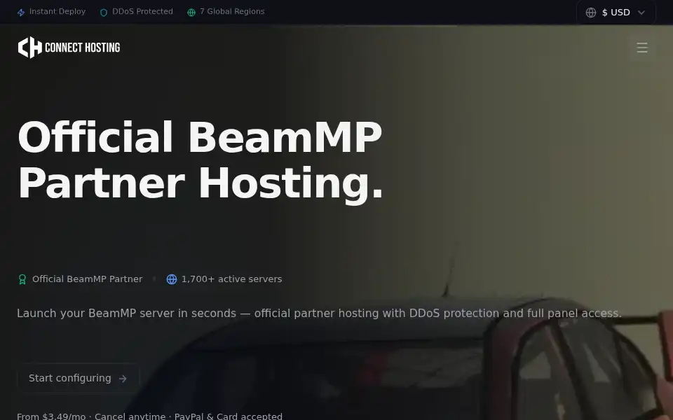 Screenshot of connecthosting.net