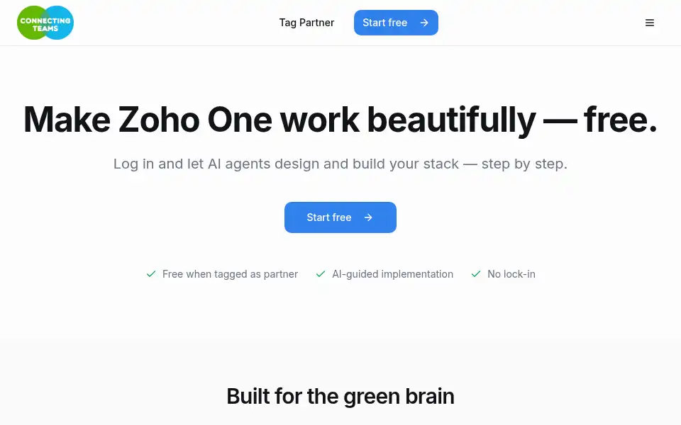 Screenshot of connectingteams.com.au