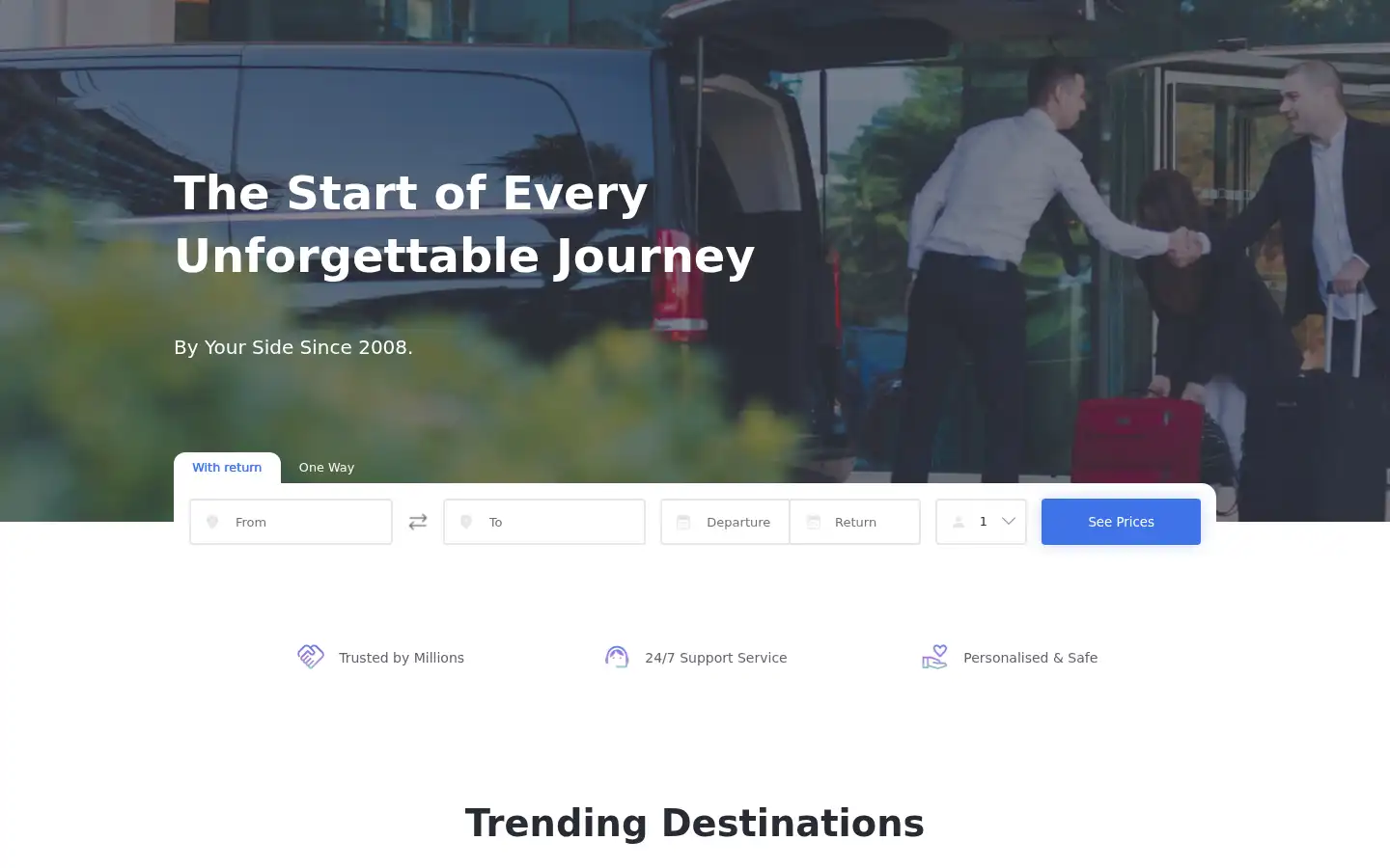 Screenshot of connectotransfers.com