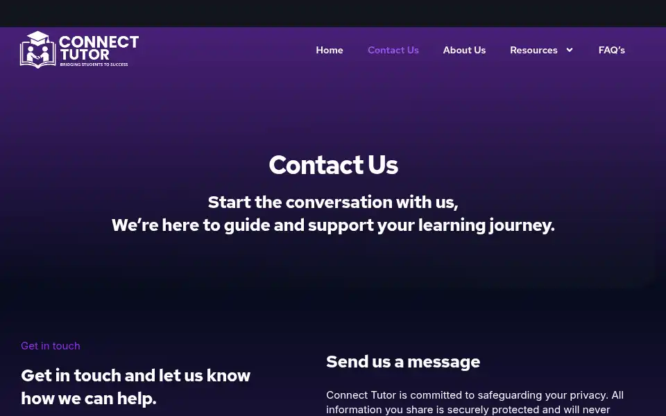 Screenshot of connecttutorpk.com
