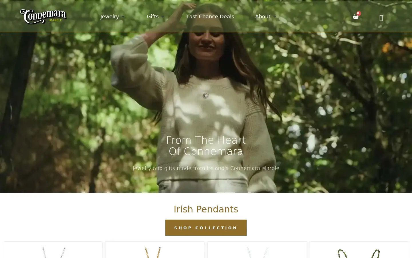 Screenshot of connemaramarble.com
