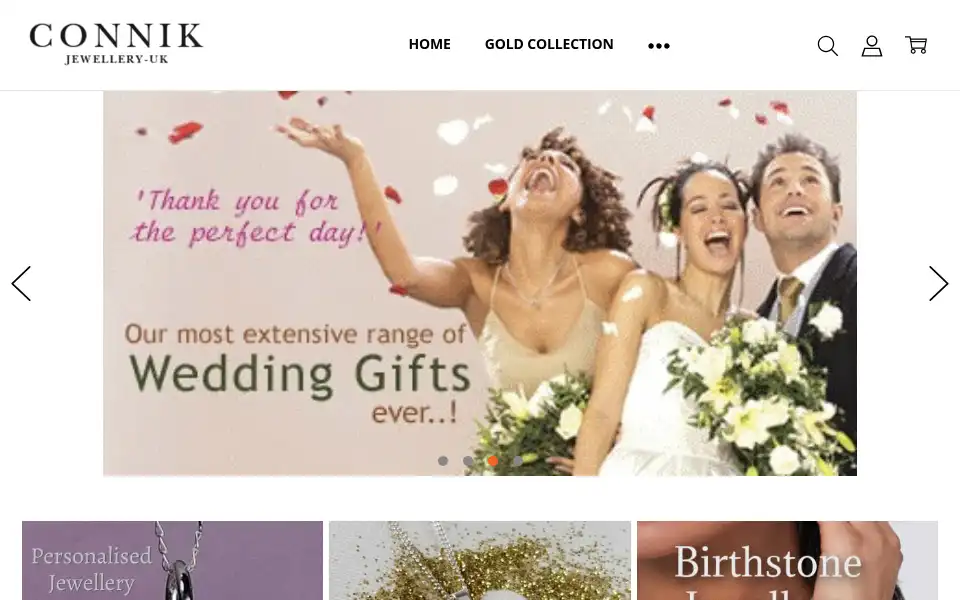Screenshot of connikjewellery.com