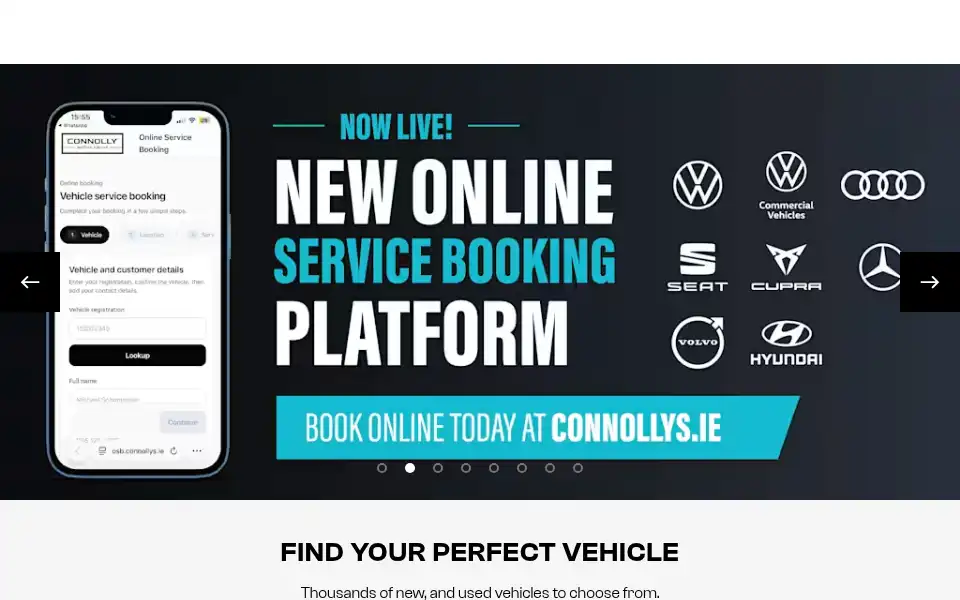 Screenshot of connollys.ie