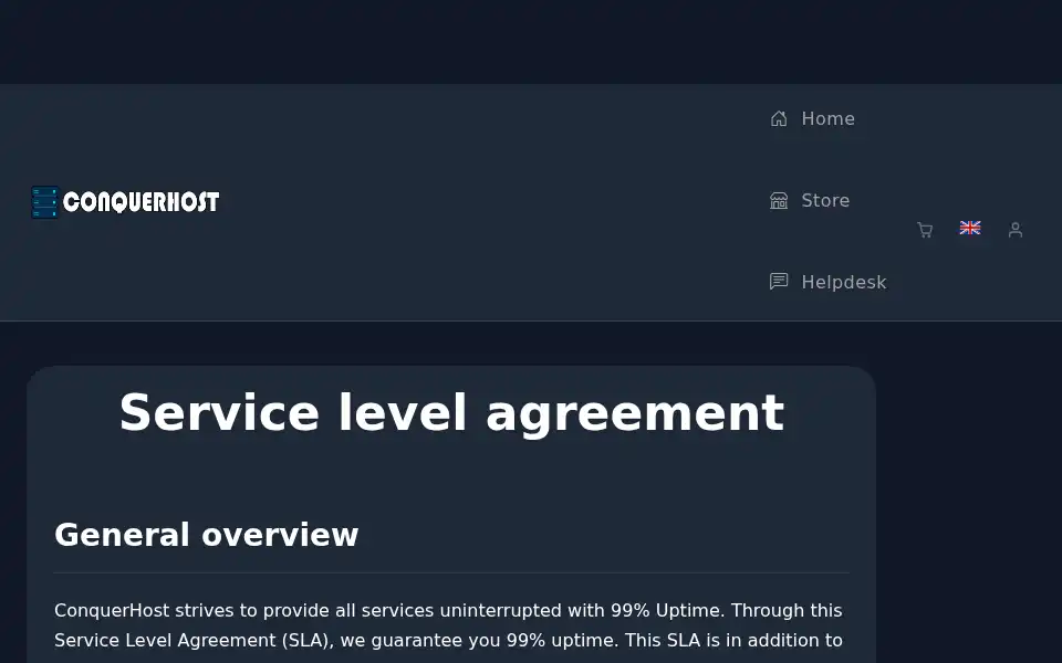 Screenshot of conquerhost.xyz