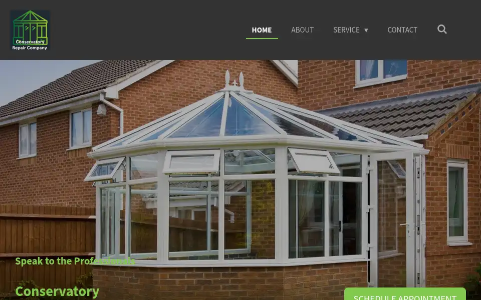 Screenshot of conservatoryrepaircompany.uk