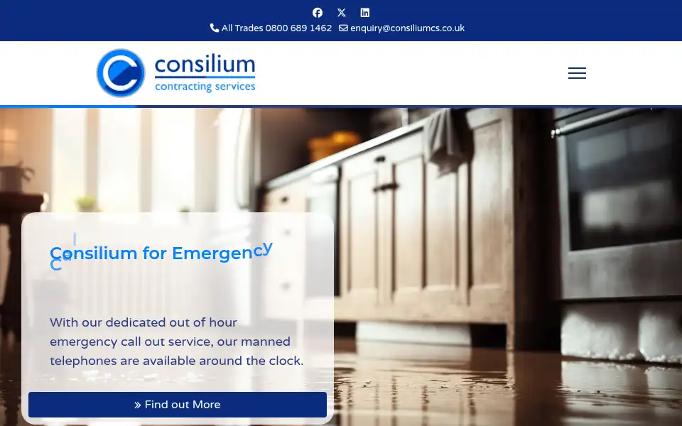 Screenshot of consiliumplumbers.com