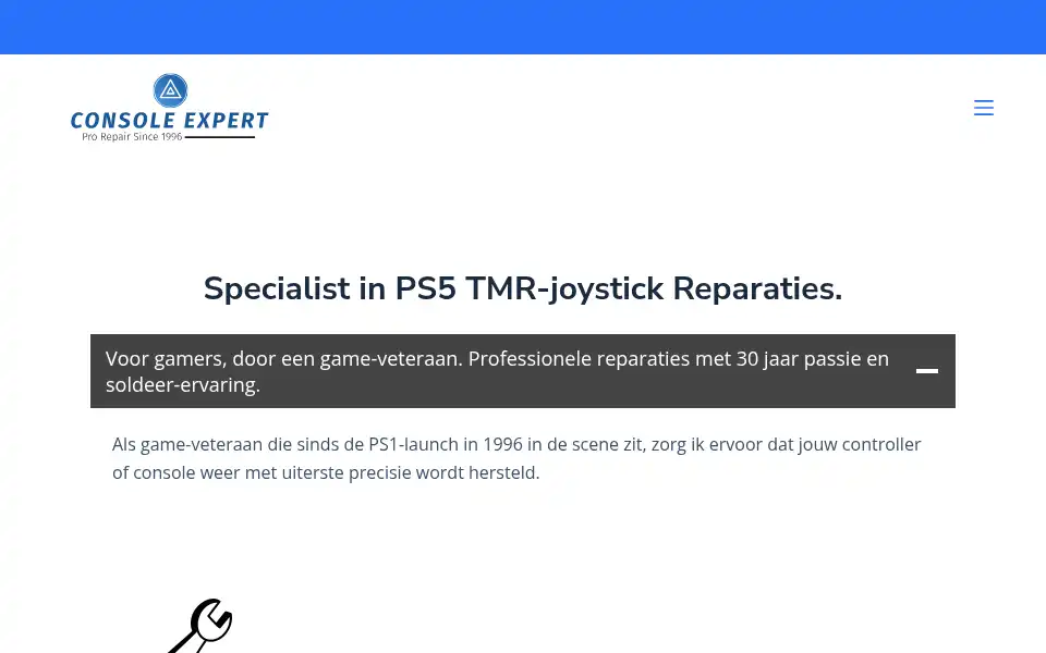 Screenshot of consoleexpert.nl