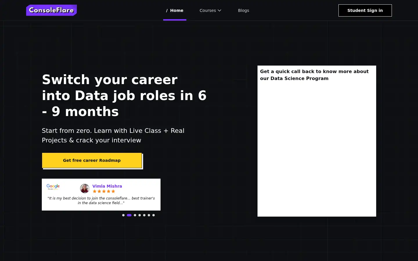 Screenshot of consoleflare.com