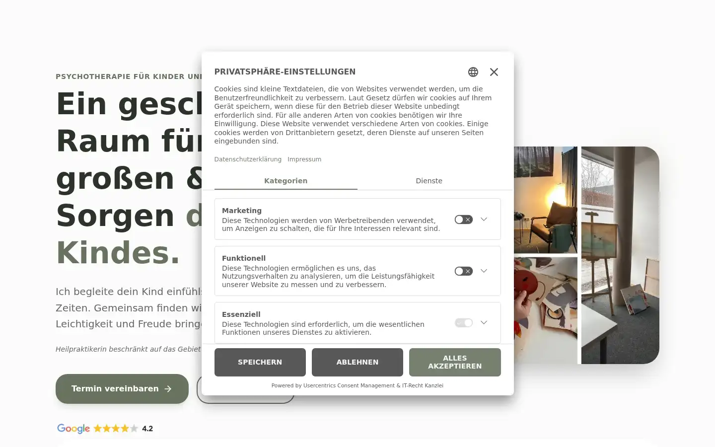 Screenshot of constanze-potthast.de
