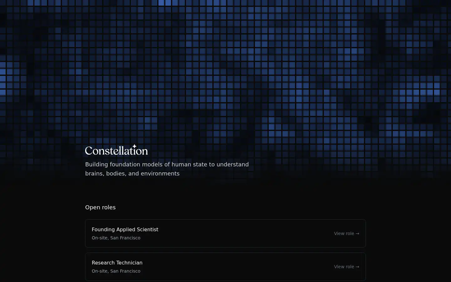 Screenshot of constellationlab.io