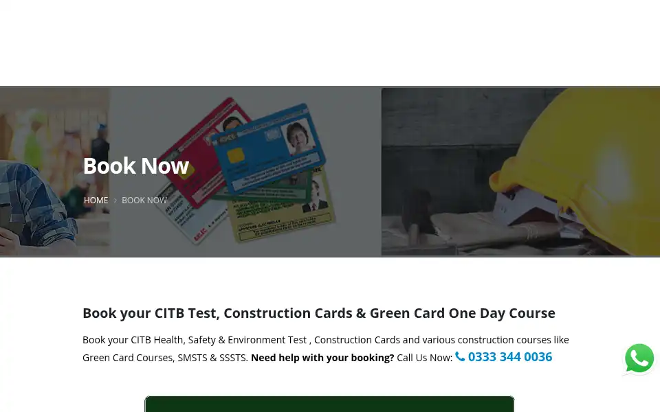 Screenshot of constructioncustomerservice.co.uk