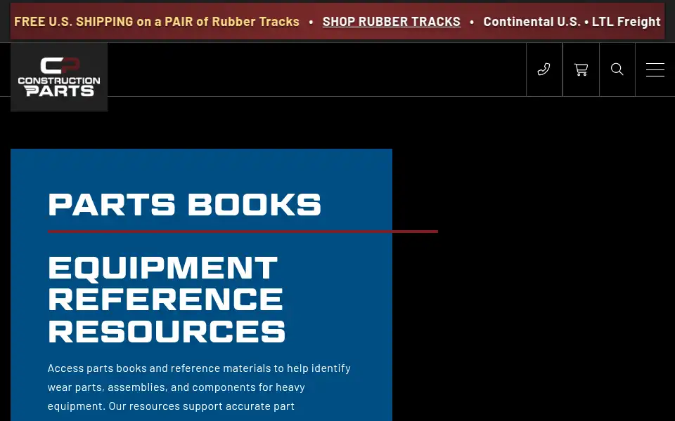Screenshot of constructionpartsllc.com