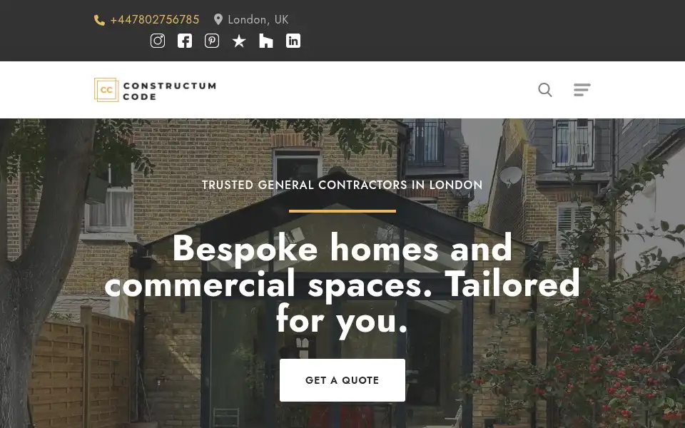 Screenshot of constructumcode.co.uk