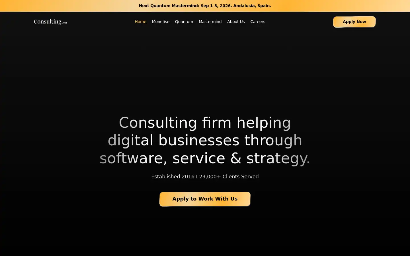 Screenshot of consulting.com