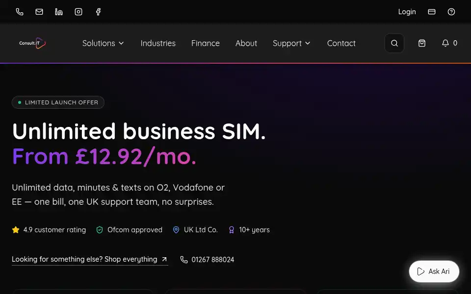 Screenshot of consultit.uk
