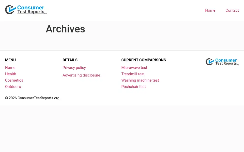 Screenshot of consumertestreports.org